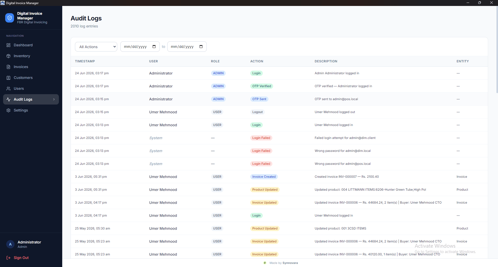 Audit Logs